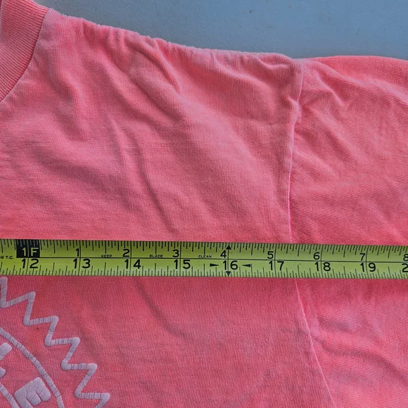 L.A. Gear Vintage Pink Cropped Graphic Tee One Size - Picture 6 of 12